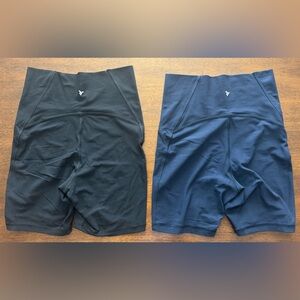 Old Navy Women's Athletic Bike Shorts - Black and Navy BUNDLE